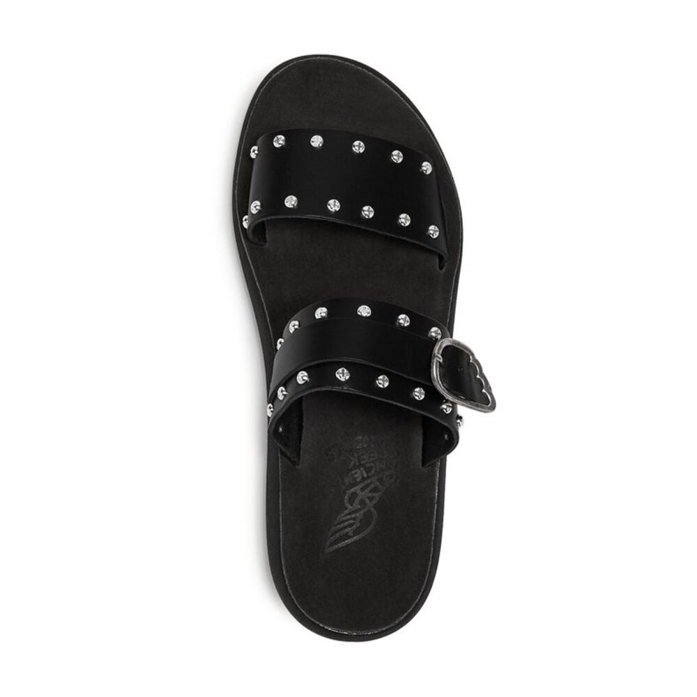 ANCIENT GREEK SANDALS Womens Black Preveza Wedge Slide Sandals 39 - Picture 3 of 4